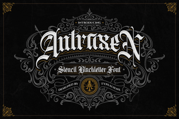 Antraxen: Where Gothic Tradition Meets Tactical Texture in Typeface Design