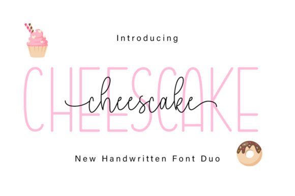 Cheescake Duo: Where Delicate Script Meets Confident Sans Serif
