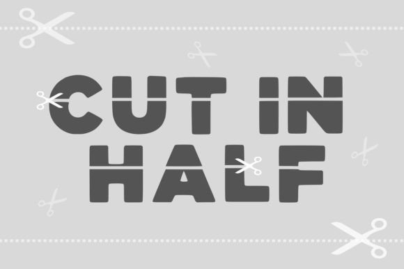 Cut in Half: A Bold, Accessible Typeface Built for Impact