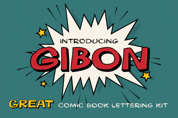 Gibon Family: A Comic-Driven Typeface for Storytellers and Designers