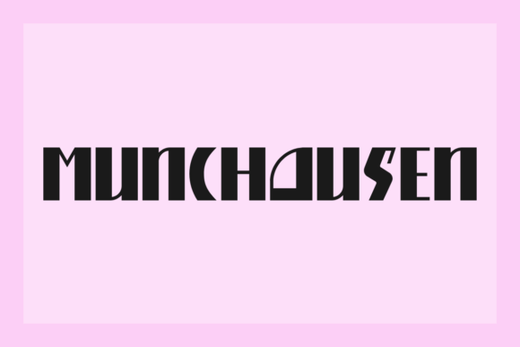 Munchausen: A Bold, Retro Sans Serif