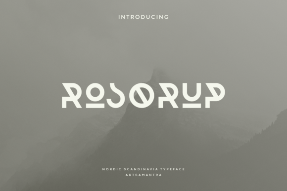 Rosorup: A Tribal Geometric Typeface
