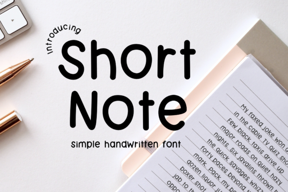 Short Note: A Friendly Handwritten Font