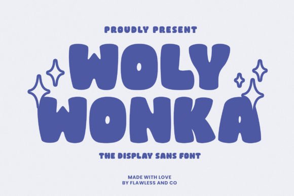 Woly Wonka: A Playful Display Sans Font